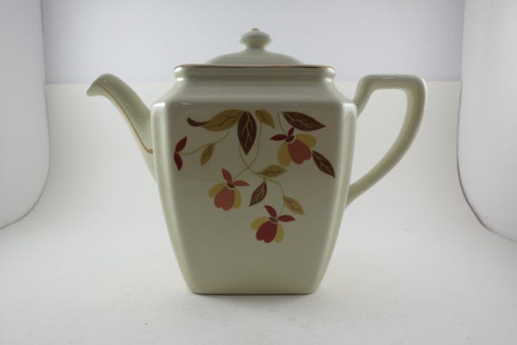Vintage Jewel Tea Autumn Leaf Pattern Newport Tea Pot with Lid