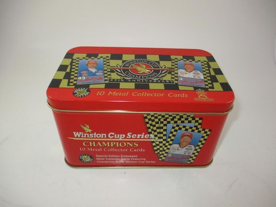 Vintage 1995 NASCAR 25th Anniversary Embossed Metallic Impressions Cards Winston Cup Champions 10 Card Set Mint Condition