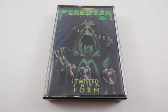 Vintage 1990 Cassette Tape Twisted Into Form Forbidden Thrash Metal