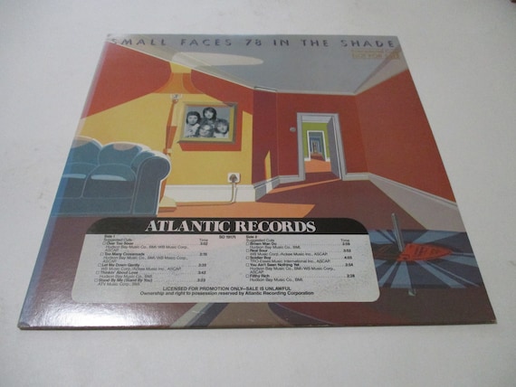 Vintage 1978 Vinyl LP Record 78 In The Shade Small Faces Excellent Condition Promo Pressing 68933