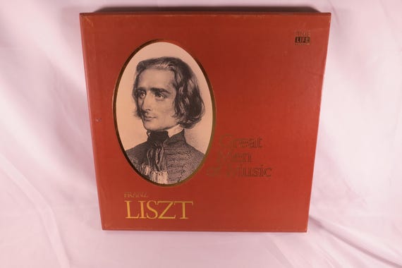 1978 Classical Vinyl LP Box Set Gre9t Men of Music Franz Liszt EX