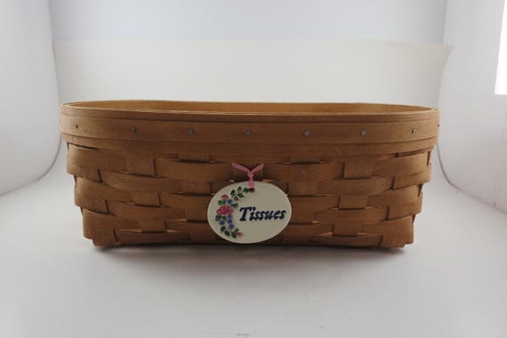 1997 Henn Workshops Ohio for Longaberger Tissue Basket with Medallion
