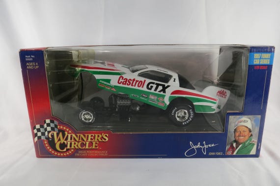 1997 Winner's Circle 1:24 Scale Diecast John Force Funny Car Series Castrol GTX New In Original Box