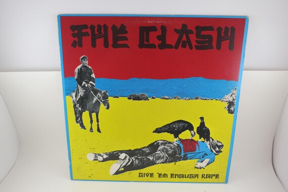 Vintage 1980 The Clash Vinyl LP - Give Em' Enough Rope