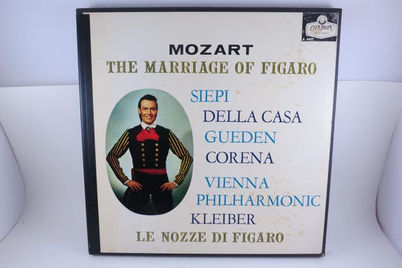 Vintage 1959 Vinyl LP Classical Box Set Mozart Le Nozze Di Figaro