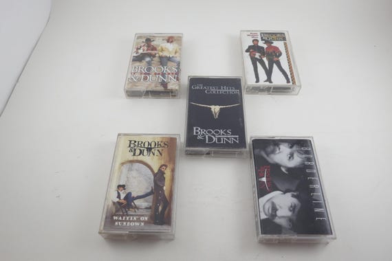 Vintage 1990's Brooks & Dunn Cassette Tapes Brand New Man Hard Workin' Man 4 and 5 Sold Individually