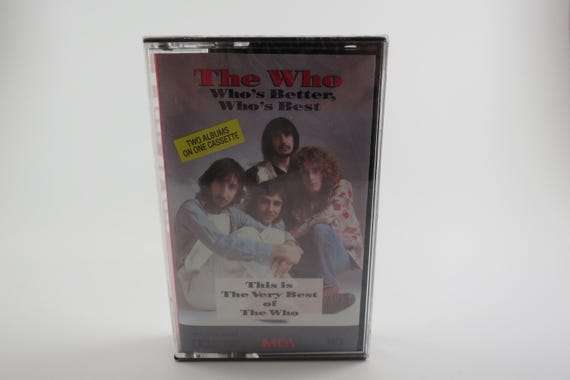 Vintage 1988 Cassette Tape Who's Better Who's Best The Who Mint Condition Still Factory Sealed