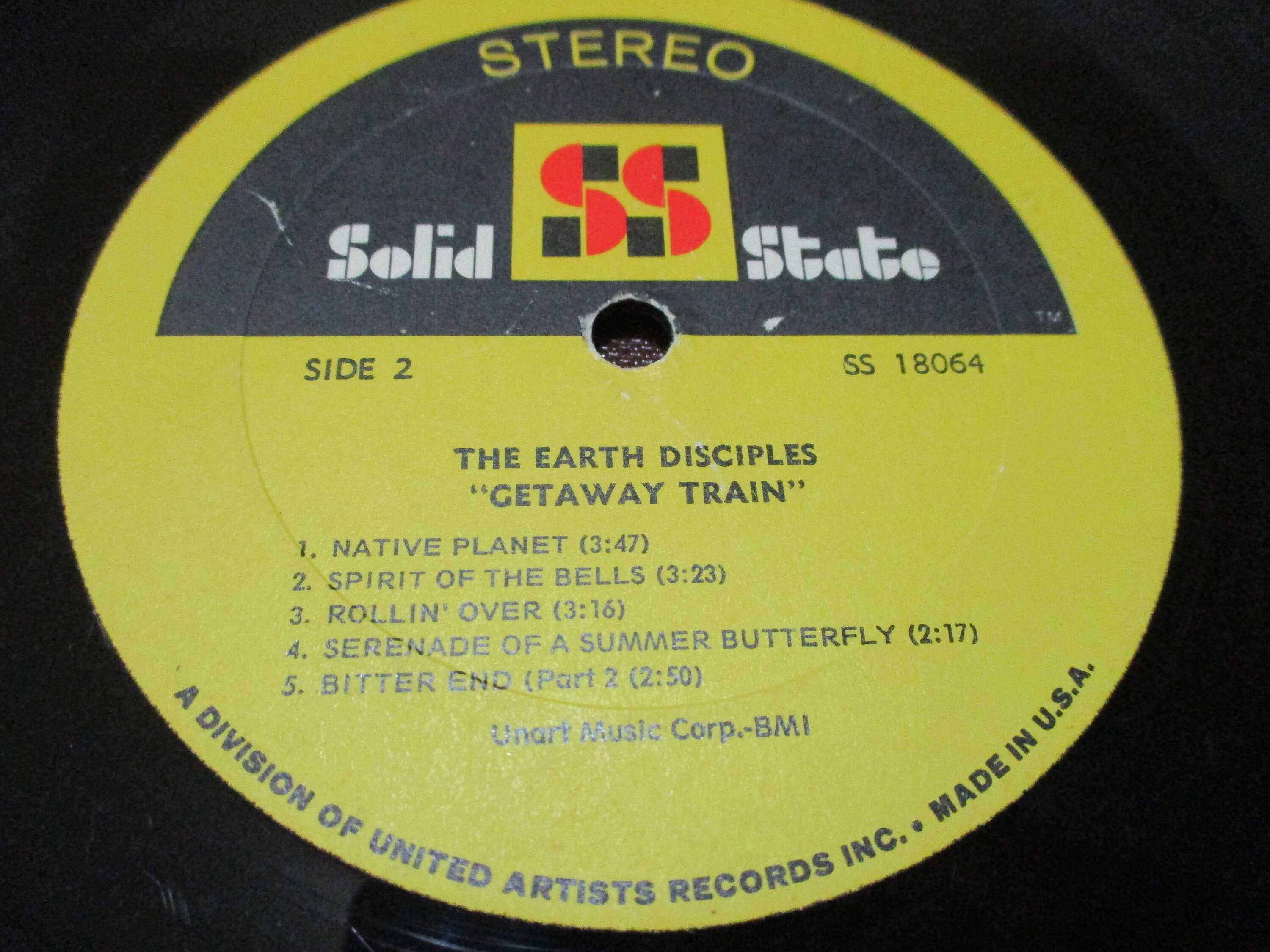 Vintage 1970 Vinyl LP Record Getaway Train the Earth Disciples