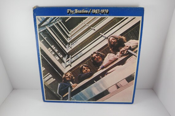 Vintage 1973 Vinyl LP Record The Beatles 1967-1970 Blue Album Excellent Condition 71152