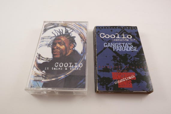 Vintage 1990's Coolio Cassette Tapes It Takes A Thief Gangstas Paradise
