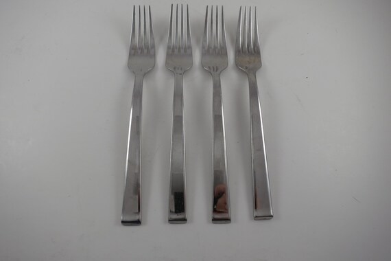 Set of 4 Dansk Meridian Pattern Flatware 8 3/8 Inch Dinner Forks