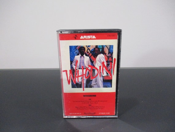 Vintage 1980's/90's Whodini Rap Cassette Tapes Self Titled Back in Black Sold Individually