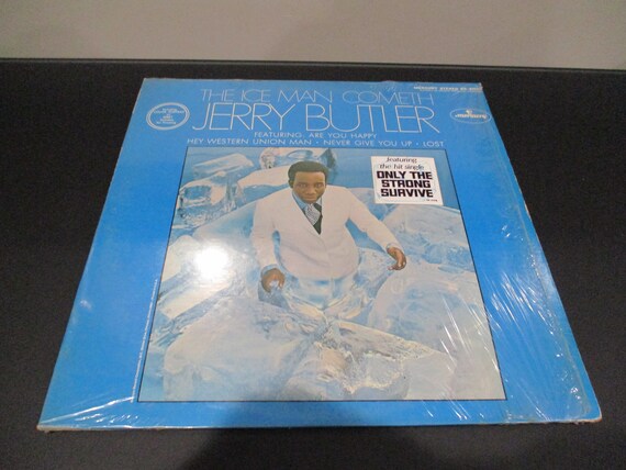 Vintage 1968 Vinyl LP Funk/Soul Record The Iceman Cometh Jerry Butler Excellent Condition In Shrink Hype Sticker 63585