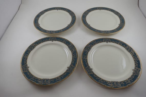 Vintage Mikasa Venetian Villa Bread Plates, Fine Ivory, Set of 4