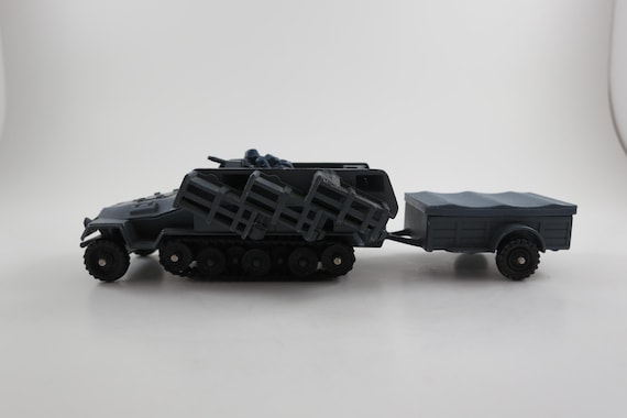 Vintage 1974 Corgi Toys Hanomag Rocket Launcher with Trailer