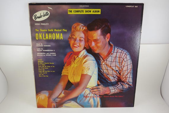 1956 Vinyl LP Record Oklahoma The Complete Show Album Richard Rodgers Rondo-Lette Records Excellent Condition 72156