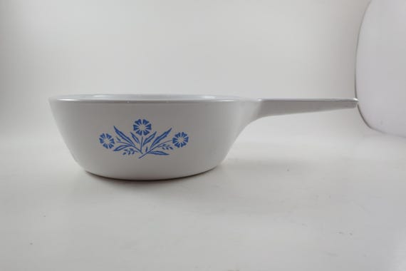 1979-1985 Corning Ware P-83-B Blue Cornflower Menuette/Duette 6 1/2 Inch Skillet Very Good Condition