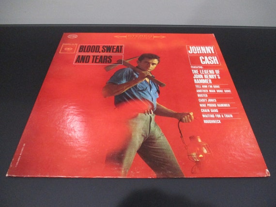 Vintage 1965 Vinyl LP Record Blood Sweat and Tears Johnny Cash Excellent Condition 360 Sound Stereo Pressing 64714
