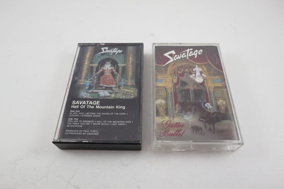 Vintage Savatage Cassette Tape: Hall of the Mountain King, Gutter Ballet