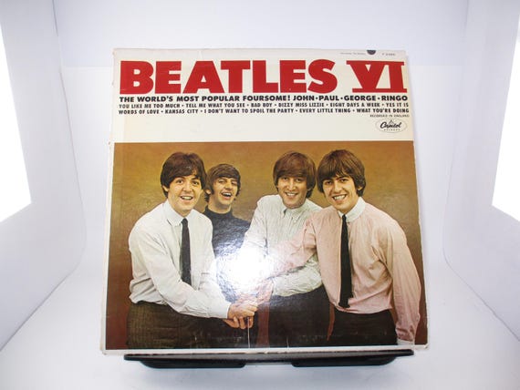 Vintage 1965 Vinyl LP Record Beatles VI See Label Variation Very Good Condition Mono Pressing 69572