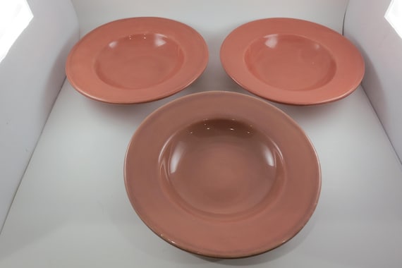 Pottery Barn Sausalito Pink Pasta Bowls - Set of 3