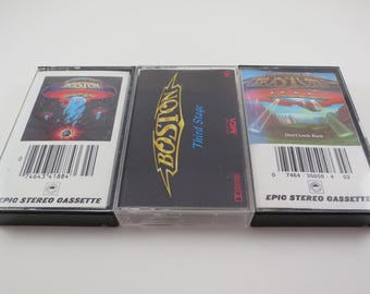 Vintage 1980s Boston Cassette Tape: Don't Look Back, Third Stage, Self Titled