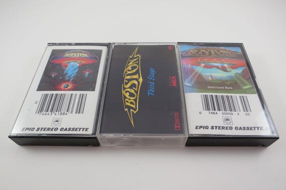 Vintage 1980's Boston Cassette Tapes Excellent Condition Don't Look Back Third Stage Self Titled Sold Individually