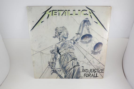 Vintage 1988 Metallica 'And Justice For All' Vinyl LP, Original US Pressing