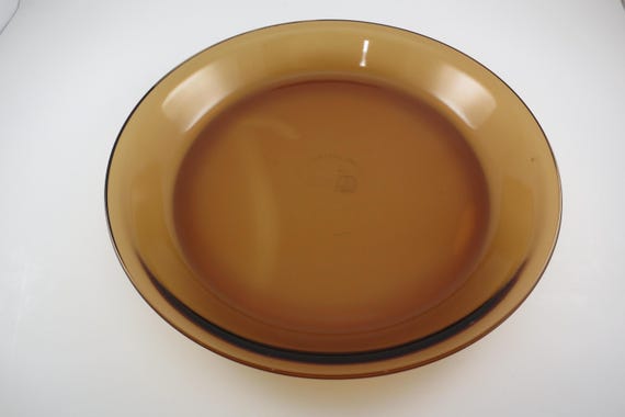 Vintage Amber Anchor Hocking 462 10 Inch Pie Plate