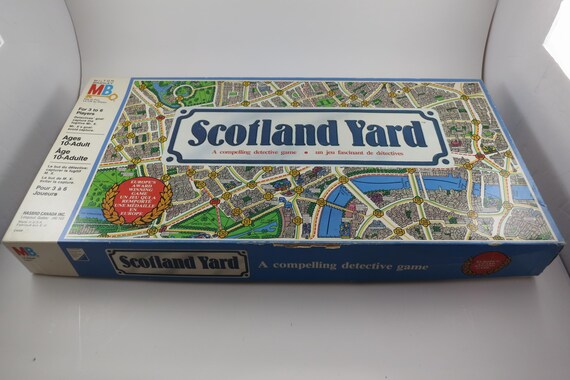 Vintage 1985 Milton Bradley Board Game  Scotland Yard A Compelling Detective Game Canadian Version