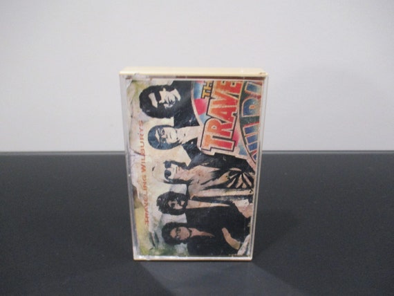 Vintage 1980's Two Cassette Tape Package Traveling Wilburys Volume One and Three Roy Orbison Bob Dylan Tom Petty George Harrison Jeff Lynne