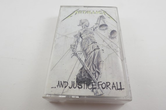 Vintage 1988 Cassette Tape And Justice For All Metallica