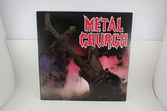 Vintage 1985 Vinyl LP Record Metal Church Self Titled Heavy Metal White Label US Promo Pressing Near Mint Condition 71686