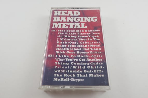 1990 Cassette Tape Head Banging Metal Ozzy Quiet Riot Stryper