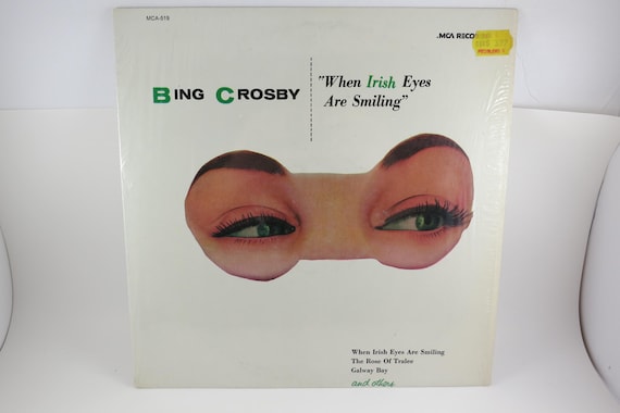 Vintage 1973 Vinyl LP Record When Irish Eyes Are Smiling Bing Crosby In Shrink