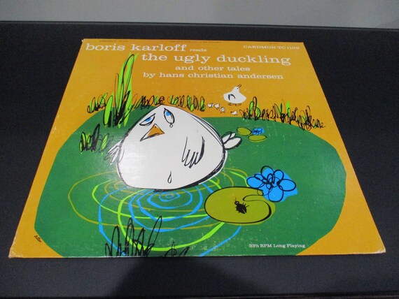 Vintage 1959 Vinyl LP Children's Record The Ugly Duckling and Other Tales Boris Karloff Near Mint Condition 63045