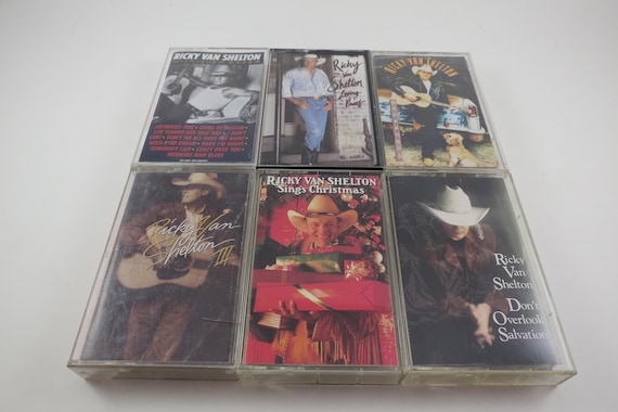 Vintage 1980's/90's Ricky Van Shelton Cassette Tapes RVSIII Don't Overlook Salvation Greatest Hits Backroads Loving Proof Sold Individually