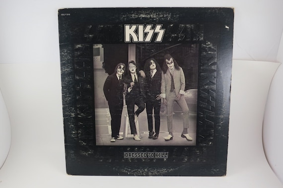 Vintage 1977 Vinyl LP Record Kiss Dressed to Kill
