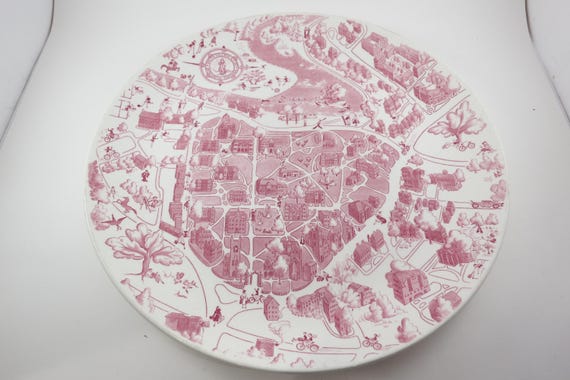 Vintage Wedgwood Smith College Campus 14 1/4 Inch Charger First Edition