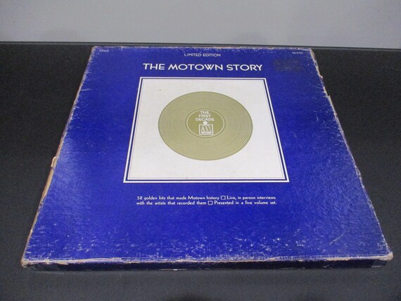 Vintage 1970 Vinyl LP Record Set The Motown Story Limited Edition 58 Golden Motown Hits Excellent Condition 64910