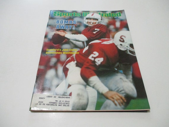 Vintage November 8, 1982 Sports Illustrated Magazine College Football Sanford Cardinal John Elway Excellent Condition