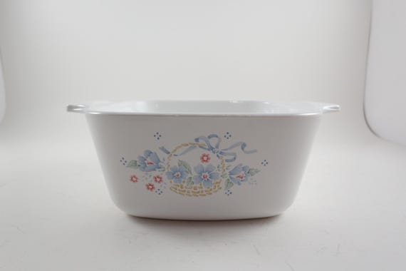 1988-1993 Corning Ware P-43-B Country Cornflower 2 3/4 Cup Dish 22 Ounce Excellent Condition