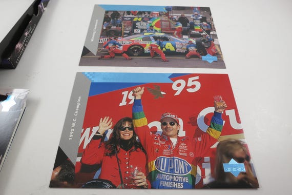 1996 Jeff Gordon NASCAR Card Set: Upper Deck Profiles, Oversized 5x7, Mint