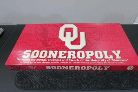 1998 Sooneropoly Board Game - University of Oklahoma Sooners 100% Complete