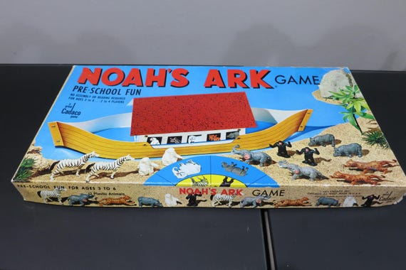 Vintage 1981 Cadaco Noah's Ark Board Game 100% Complete