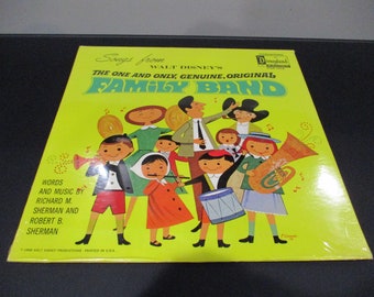 Vintage 1968 Walt Disney's Family Band Vinyl LP - Factory Sealed