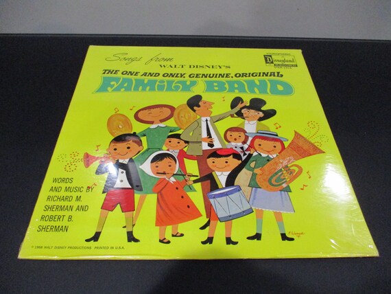 Rare Vintage 1968 Vinyl LP Record The One And Only, Genuine, Original Family Band Walt Disney MINT Condition Still Factory Sealed 66053