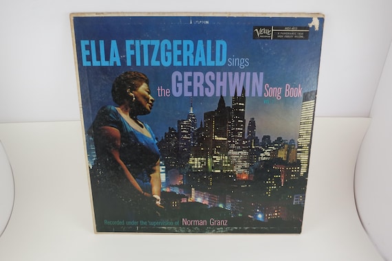 Vintage 1959 Ella Fitzgerald Sings the Gershwin Song Book Vinyl LP