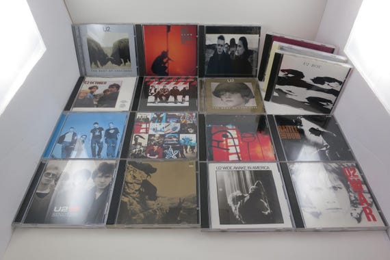 Vintage 1990's U2 CD's Rattle and Hum Joshua Tree 18 Singles Elevation Atomic Bomb Boy War One October Wide Awake More Sold Individually