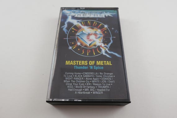 1990 Cassette Tape Masters of Metal Thunder N Spice